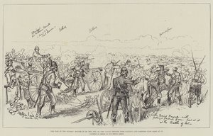 A Guerra no Sudão, Batalha de El Teb, 29 de fevereiro, a Brigada Naval com Gatling e Gardner Guns com força